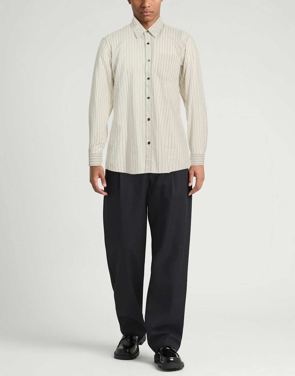 Dries Van Noten Mens Shirt Light in Grey