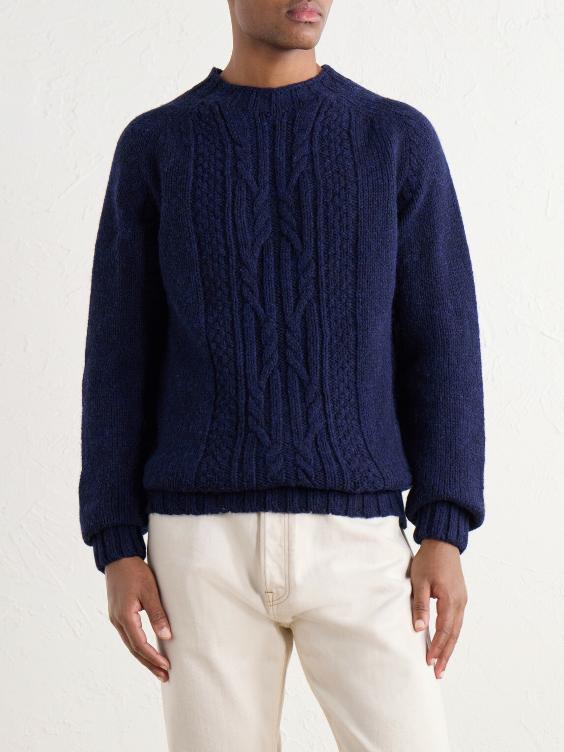 Barbour - Cable-Knit Wool Sweater - Blue