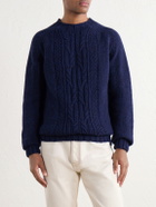 Barbour - Cable-Knit Wool Sweater - Blue