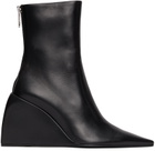 Off-White Black Dolls Wedge Ankle Boots