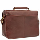 Barbour Men's Leather Briefcase in Dark Brown