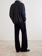 Barena - Gabier Fulgor Striped Wool-Blend Bomber Jacket - Blue