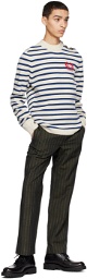 Erdem White Stripe Sweater