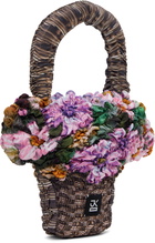 J.Kim Multicolor Small Tote Basket Bag