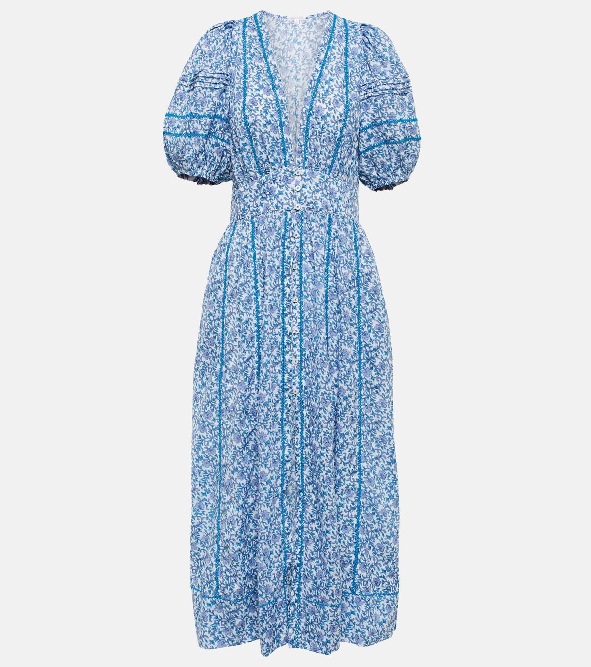 Poupette St Barth Reine floral midi dress