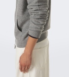 Allude Wool and cashmere zip-up sweater