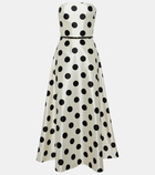 Max Mara Cippo polka-dot cotton and silk maxi dress