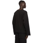 Rick Owens Drkshdw Black Varsity Long Sleeve T-Shirt