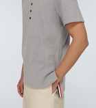 Thom Browne - Knitted cotton short-sleeved polo