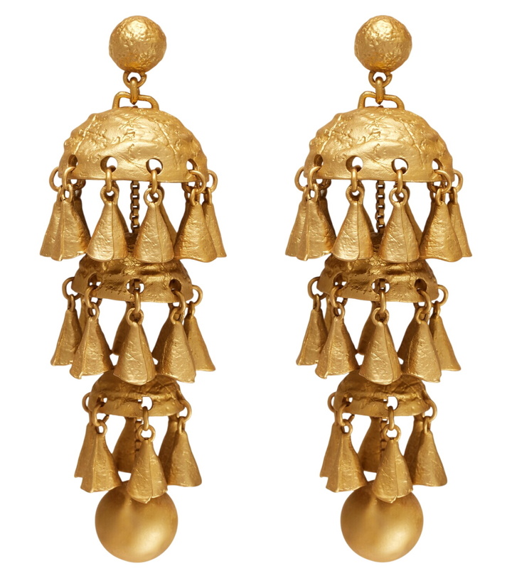 Photo: Zimmermann Whimsy Chandeliers 14kt gold-plated drop earrings