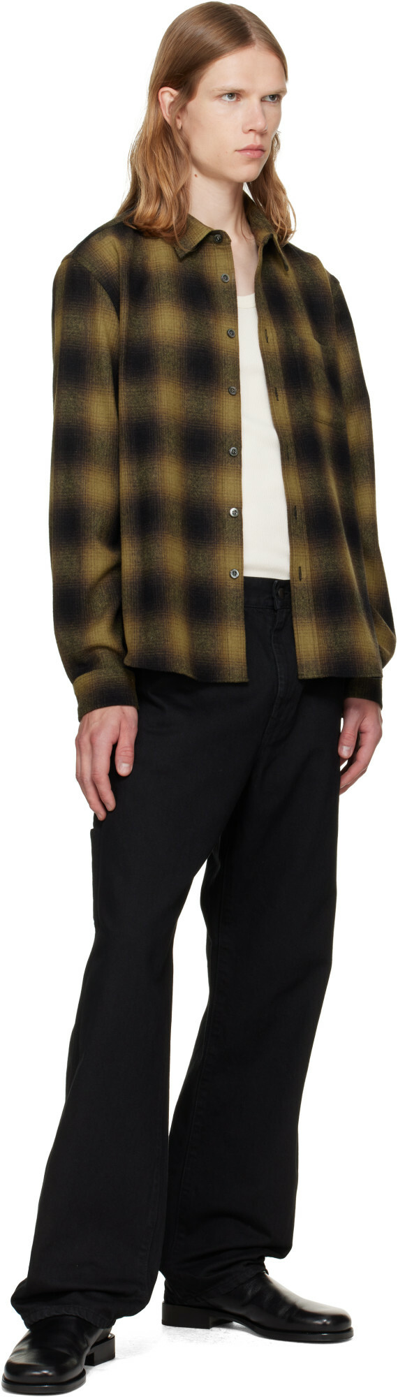 vowels Khaki River Shirt