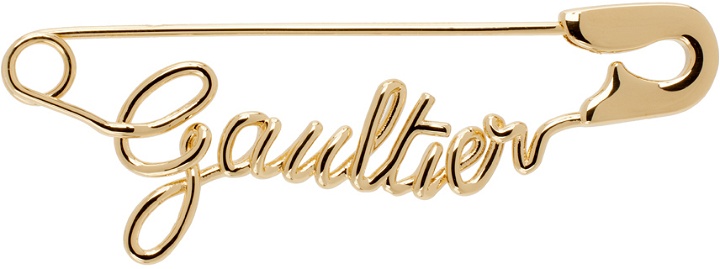 Photo: Jean Paul Gaultier Gold 'The Gaultier Safety Pin' Single Earring