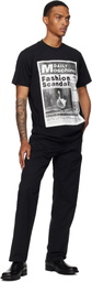 Moschino Black Embroidered Goose T-shirt