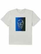Alexander McQueen - Printed Cotton-Jersey T-Shirt - Gray