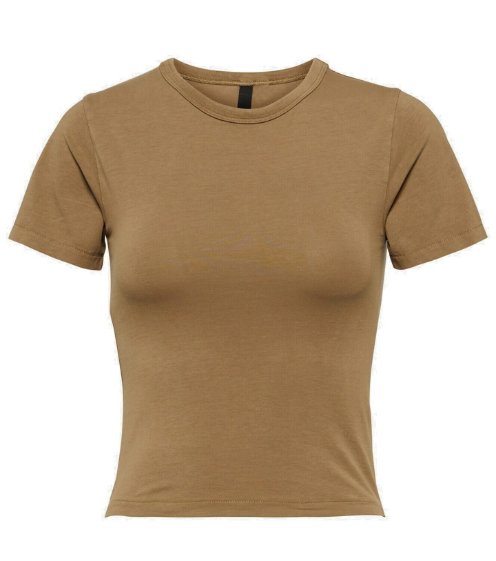 Photo: Entire Studios Cropped cotton-blend jersey top