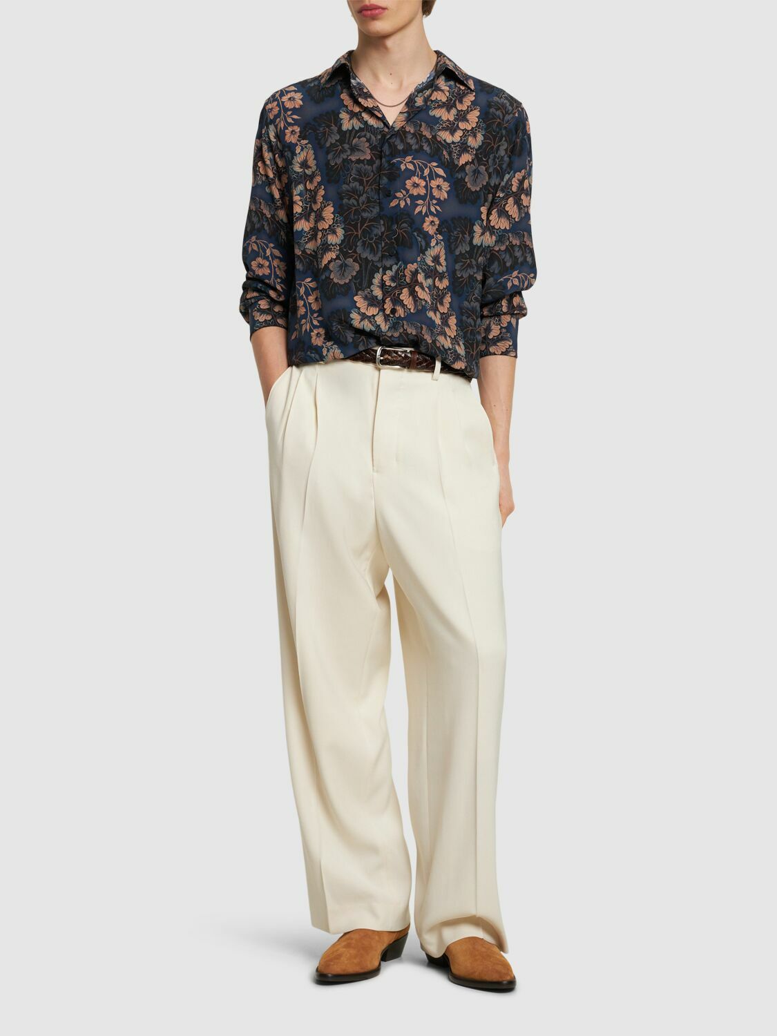 ETRO - Floral Silk Long Sleeve Shirt Etro