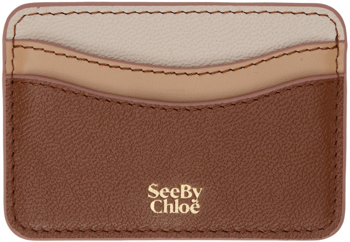 Photo: See by Chloé Tan & Beige Layers Card Holder