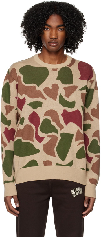 Photo: Billionaire Boys Club Beige Camo Sweater