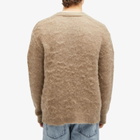 Wood Wood Men's True Mohair Cardigan in Acorn