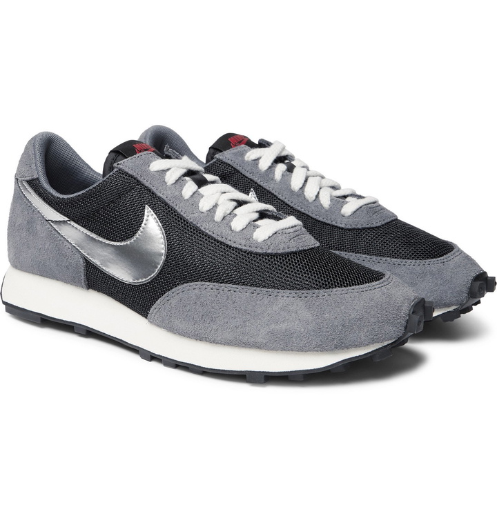 Photo: Nike - Daybreak SP Suede and Mesh Sneakers - Black