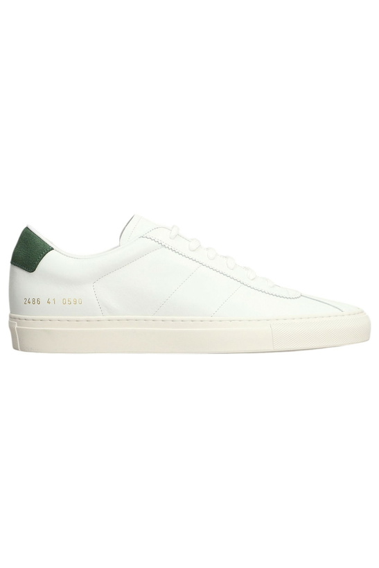 Photo: Common Projects Tennis Classic Sneakers In White Leather