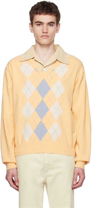Photo: Dunst Yellow Argyle Sweater