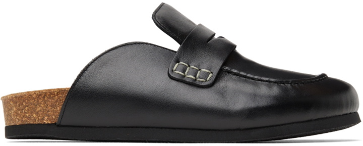Photo: JW Anderson Black Leather Mule Loafers