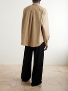 LOEWE - Anagram-Embroidered Cotton Shirt - Neutrals