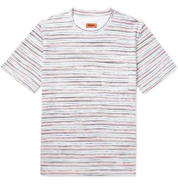 Photo: Missoni - Space-Dyed Knitted Cotton T-Shirt - Men - Multi