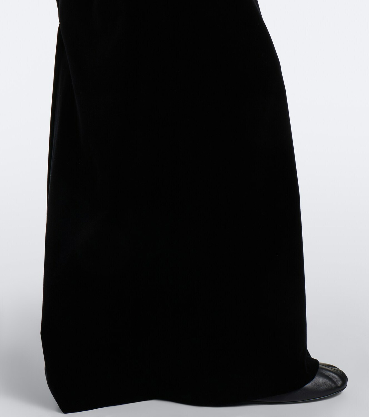 The Row Lew cotton velvet maxi skirt