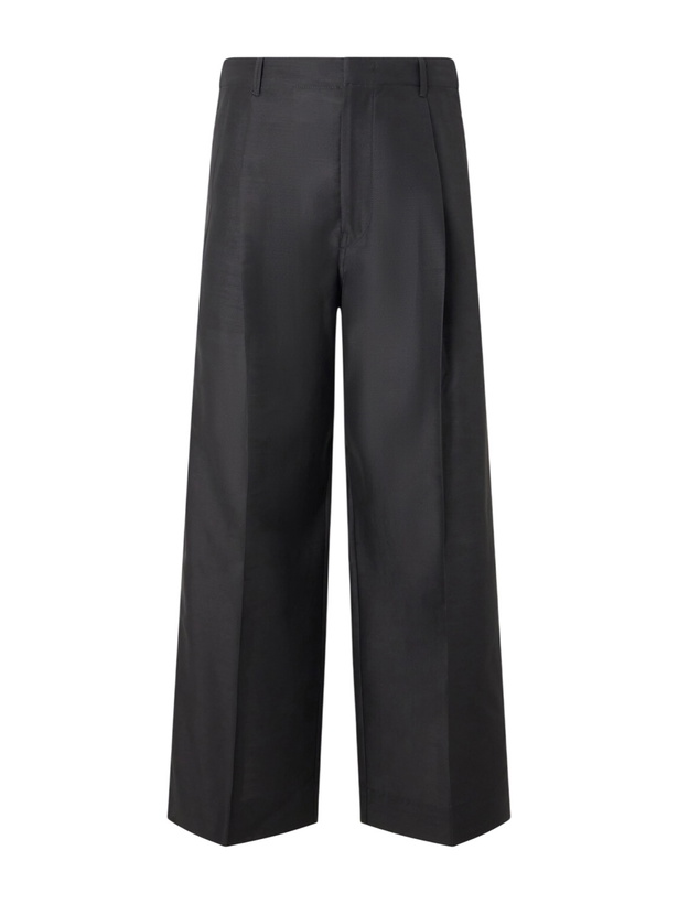 Photo: LEMAIRE - Wide-Leg Pleated Wool-Blend Twill Trousers - Black