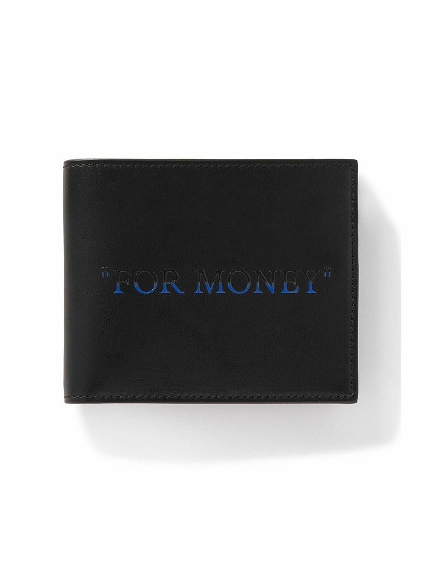 Photo: Off-White - Quote Printed Leather Billfold Wallet