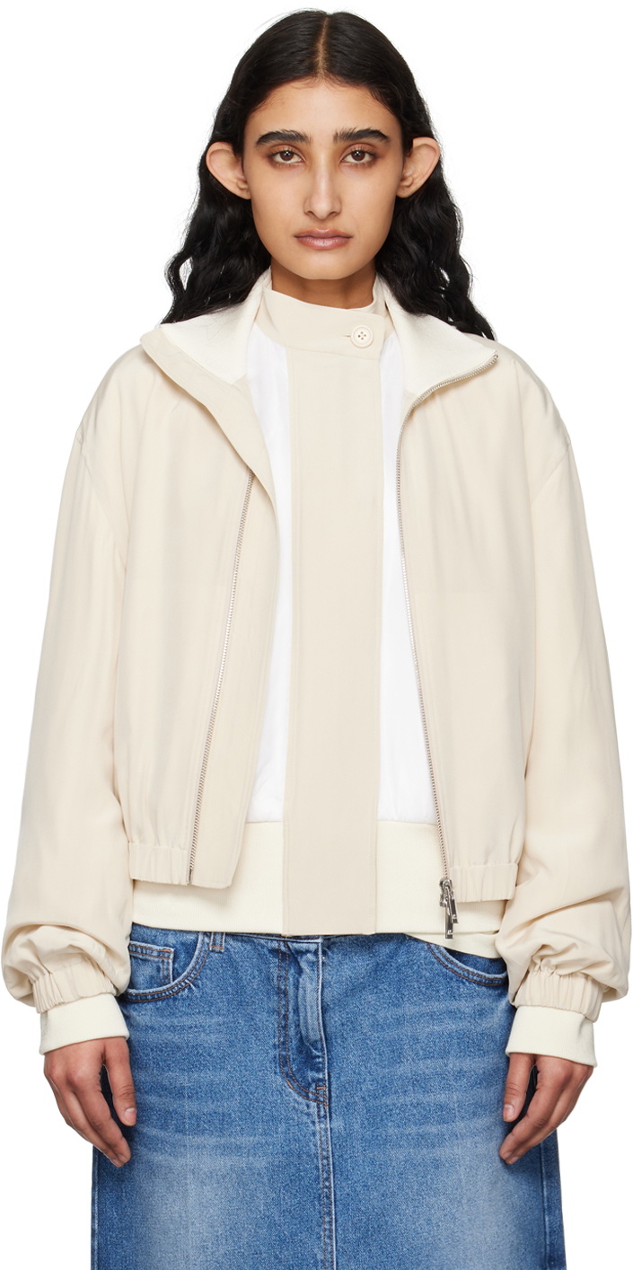 Helmut Lang Off-White Bomber Jacket Set
