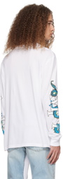 AMIRI White CNY Dragon Long Sleeve T-Shirt