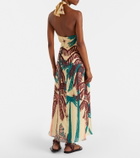 Johanna Ortiz Floral linen midi dress