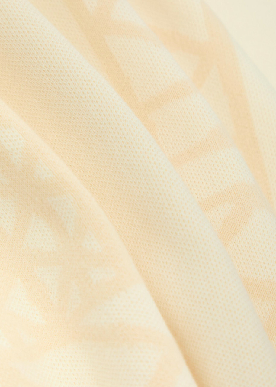 Malbon Habana Patterned Cotton-blend Polo Shirt Cream