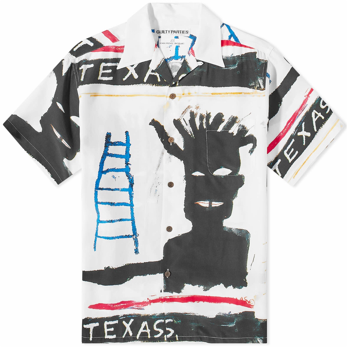Photo: Wacko Maria Men's Short Sleeve Jean-Michel Basquiat Type 2 Hawaiia in Multi