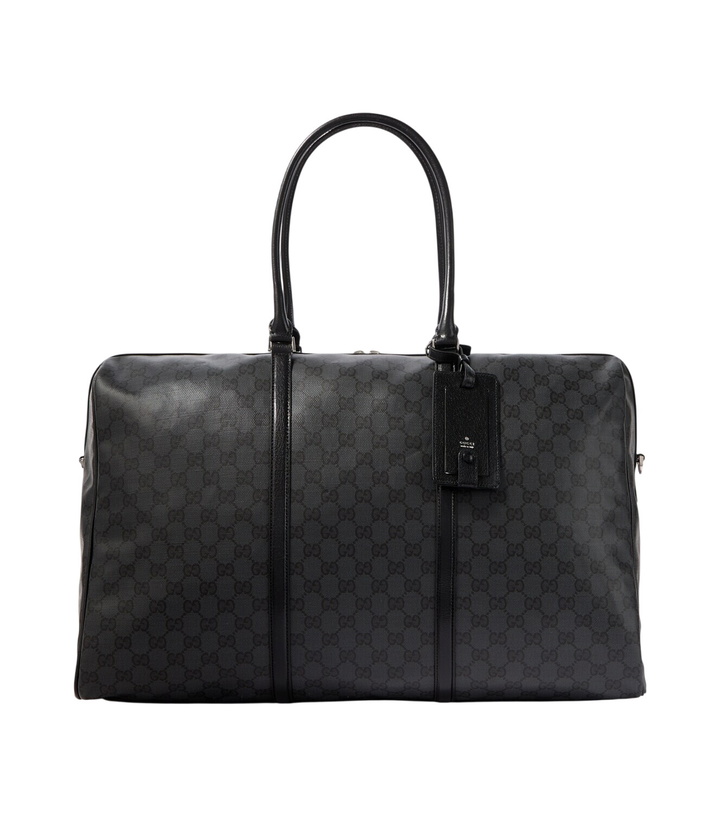 Photo: Gucci GG canvas leather-trimmed duffel bag