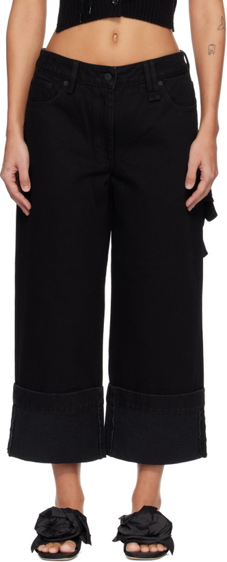 Photo: Simone Rocha Black Straight Leg Jeans