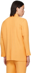 HOMME PLISSÉ ISSEY MIYAKE Orange Box Pleats Ensemble Blazer