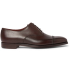 George Cleverley - Charles Cap-Toe Full-Grain Leather Oxford Shoes - Dark brown