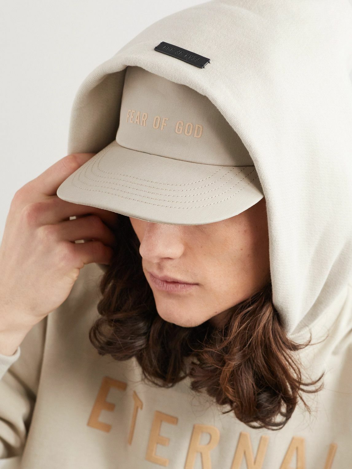 Fear of God - Eternal Logo-Flocked Cotton Baseball Cap Fear Of God