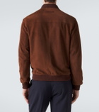 Zegna Suede bomber jacket