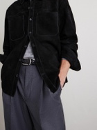 James Perse - Suede Shirt - Black