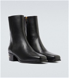 Amiri - Leather squared toe boot
