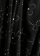 Lovebirds Printed Silk Crepe-de-chine Midi Dress Black
