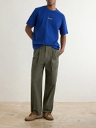 Aimé Leon Dore - Logo-Embroidered Cotton-Jersey T-Shirt - Blue