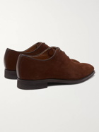 Berluti - Alessandro Infini Leather-Trimmed Suede Oxford Shoes - Brown