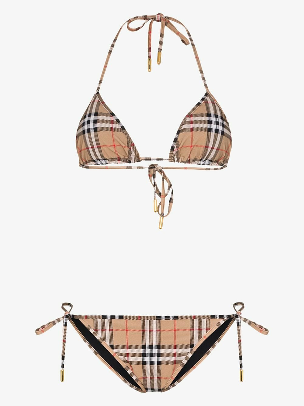 Burberry vintage check 水着 Burberry Vintage Check Bikini Bottom | Neutrals | FARFETCH