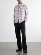 SECOND / LAYER - Checked Cotton-Flannel Shirt - Pink